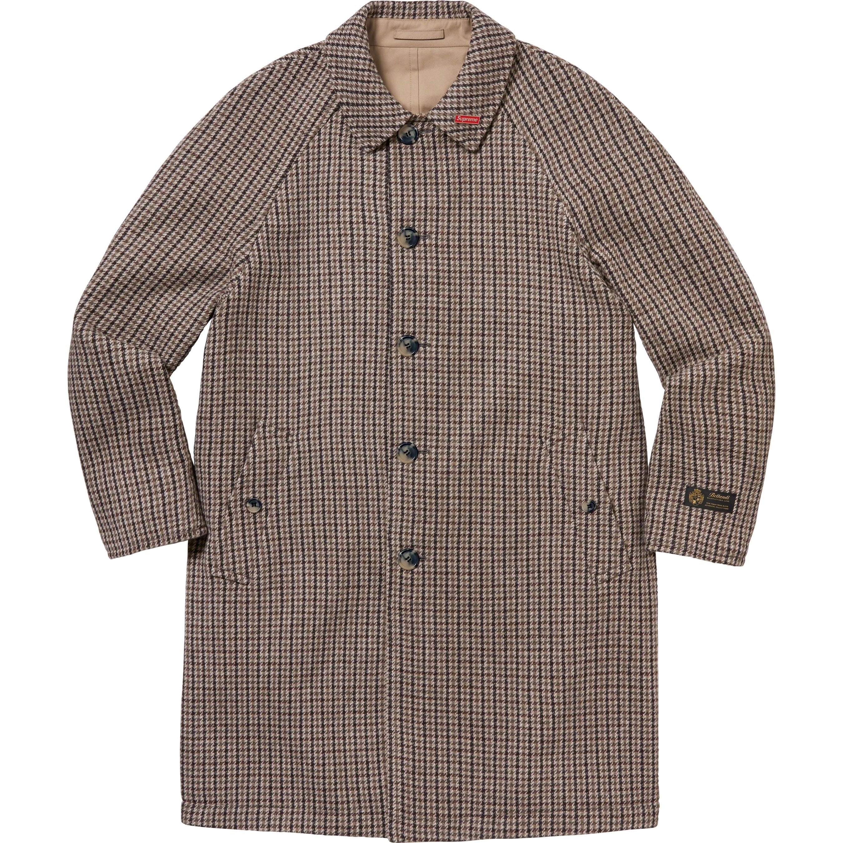 Reversible Houndstooth Overcoat view 6